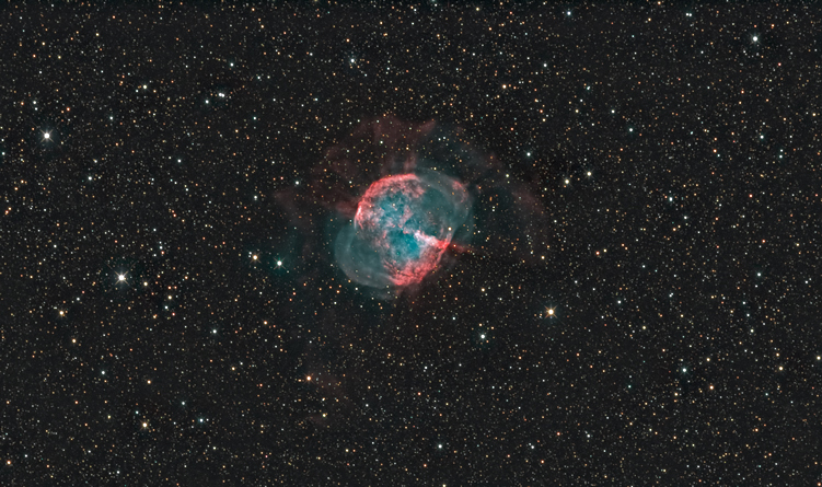 M-27 avec l'ASA Astrograph 12 M27-HaRGBrecadree